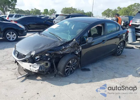 2014 Honda Civic Ex z USA, uszkodzony, nr VIN 2HGFB2F81EH555640